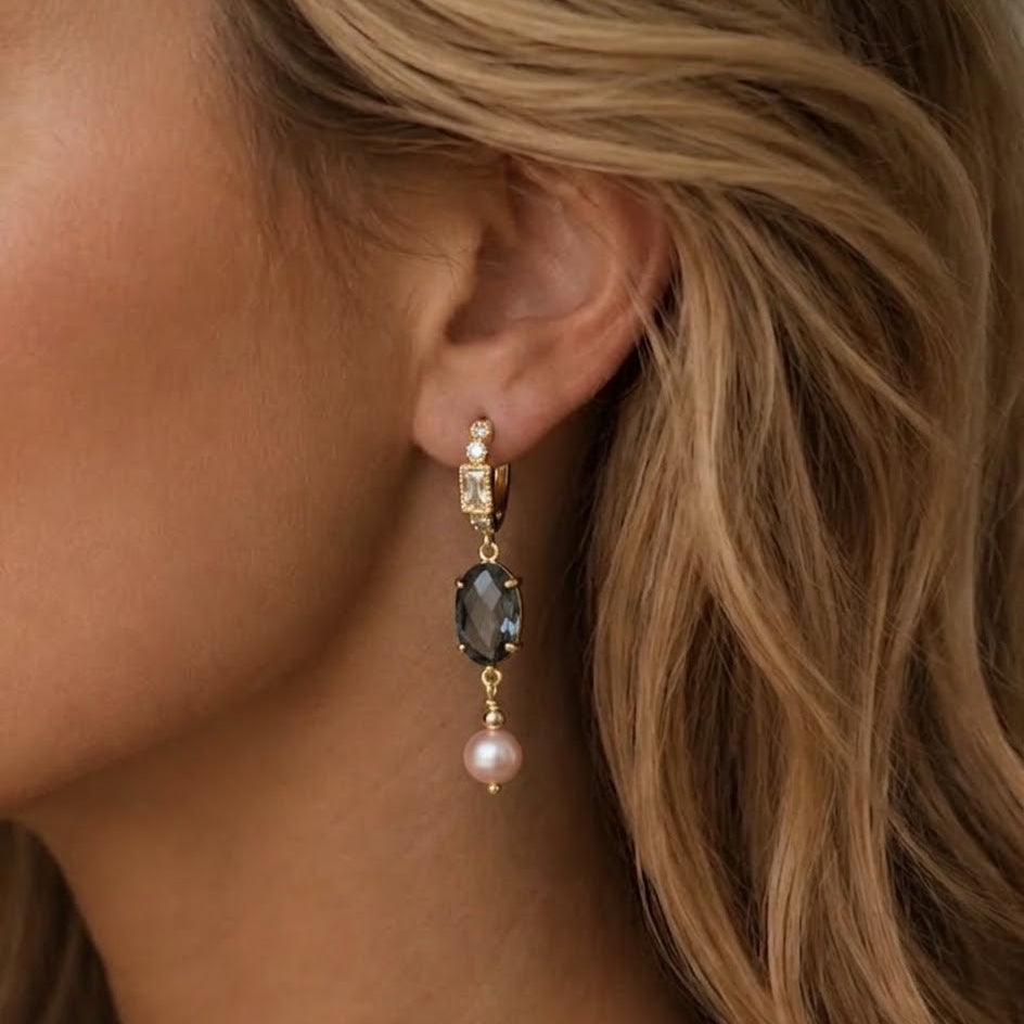 Amber earrings