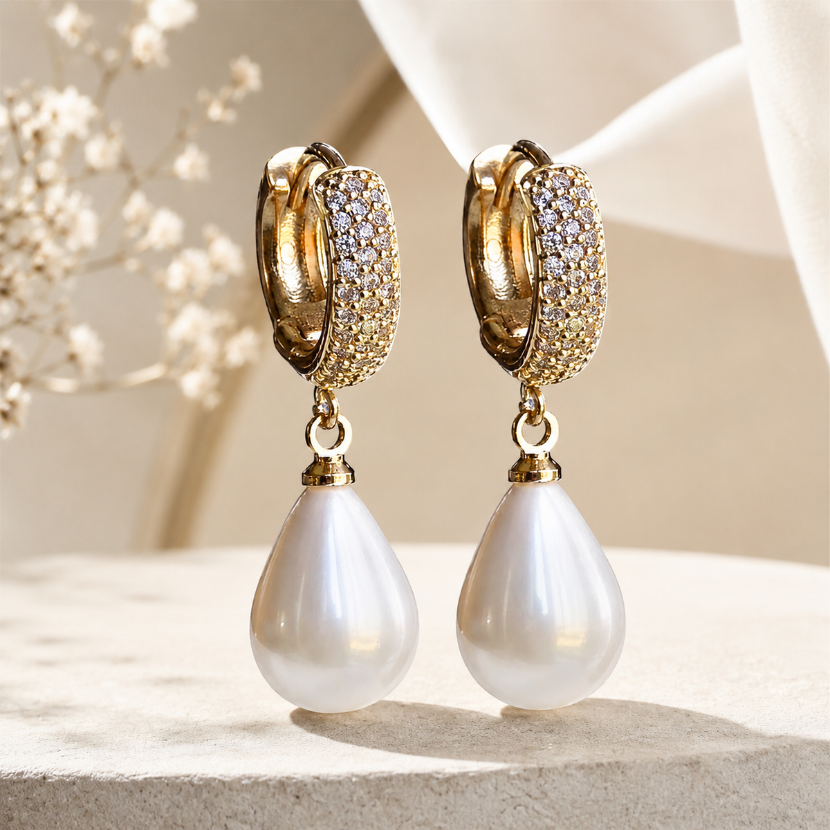 Stella pearl earrings
