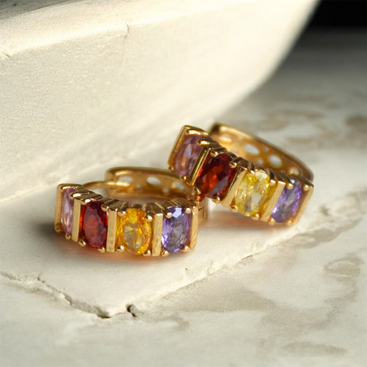 Color creol earrings