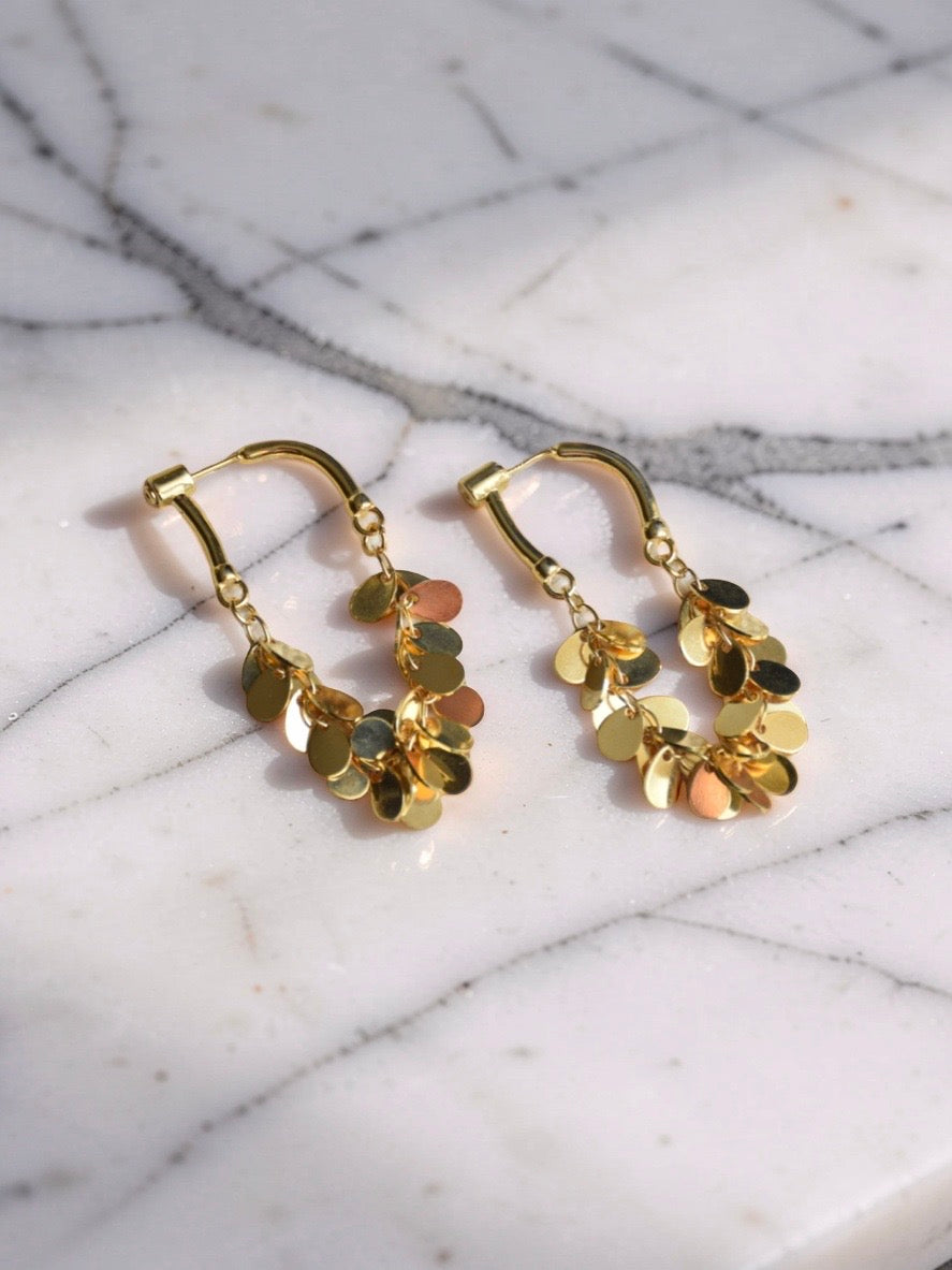 Gold earrings