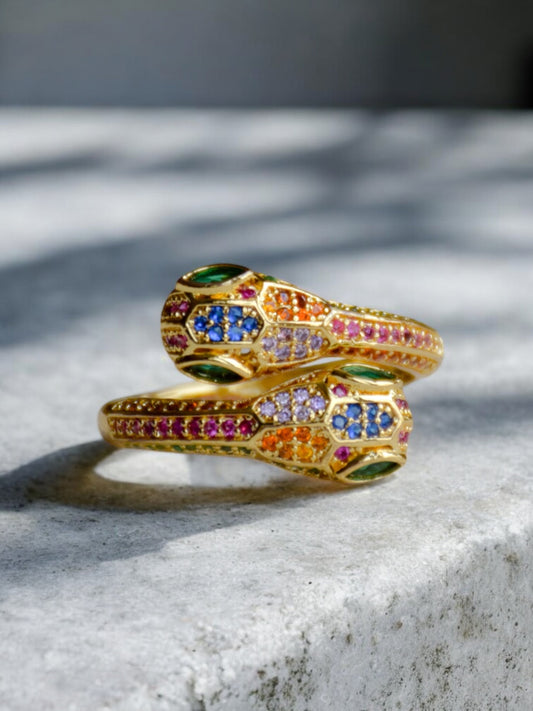 Double snake ring
