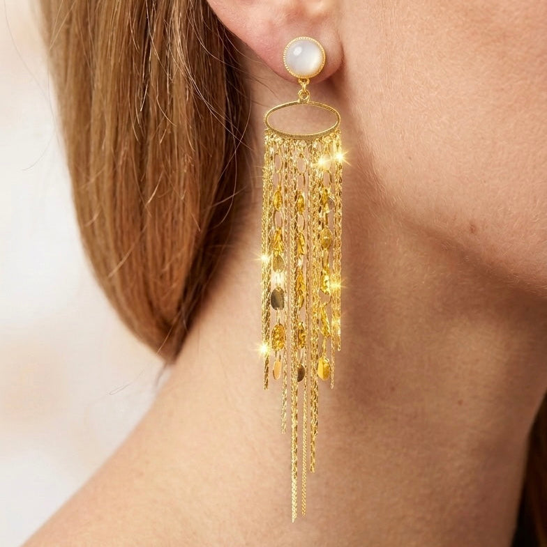 Riviera gold earrings