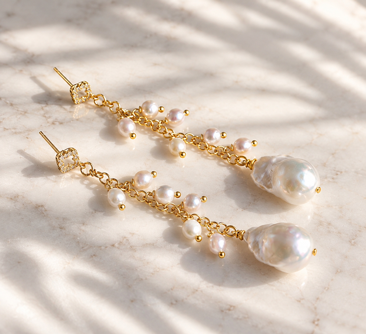 Michelle pearl earrings