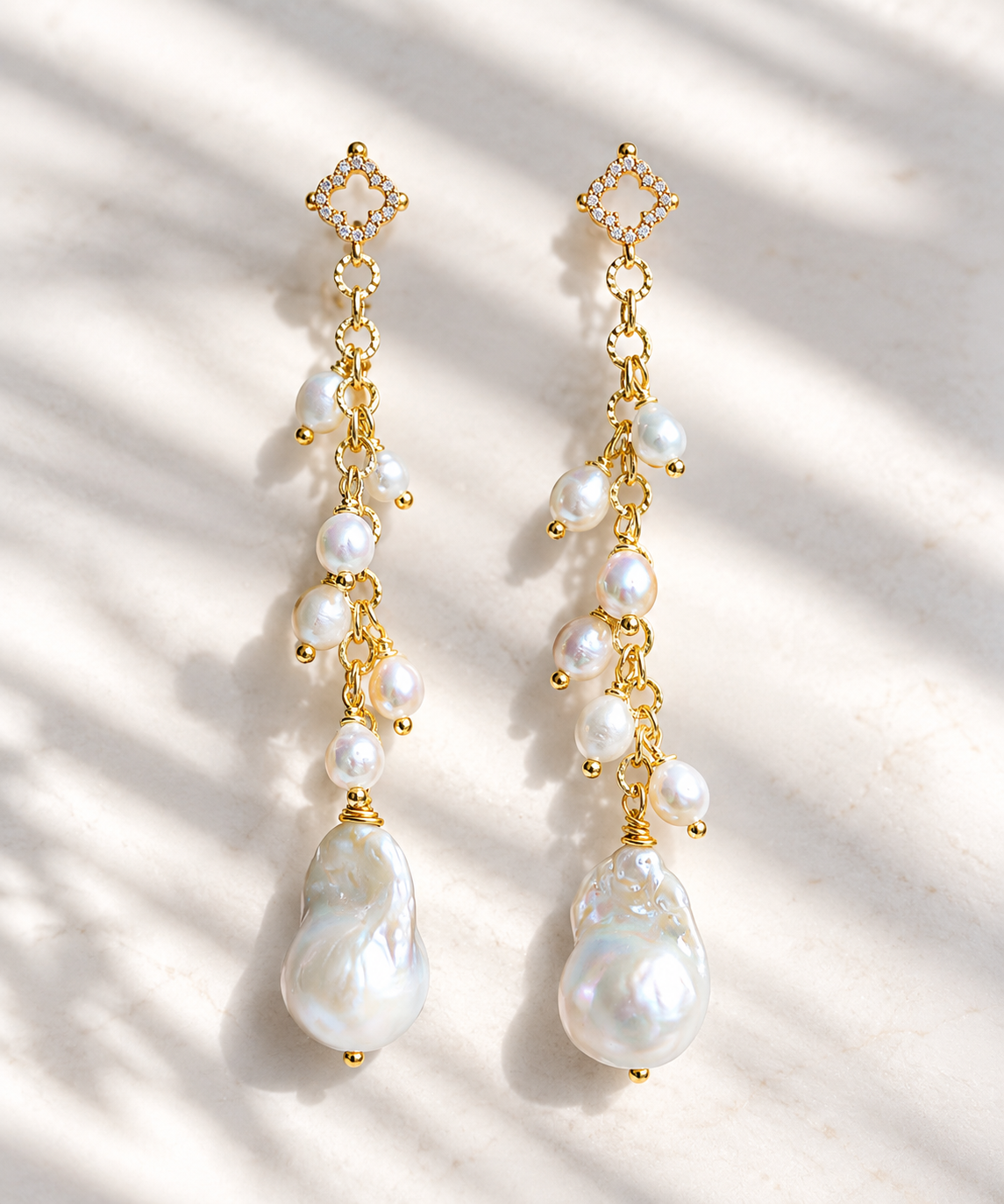 Michelle pearl earrings