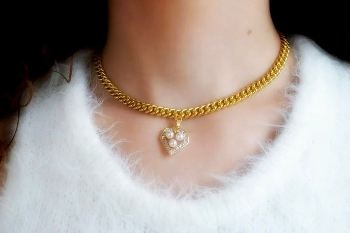 Ronja gold necklace