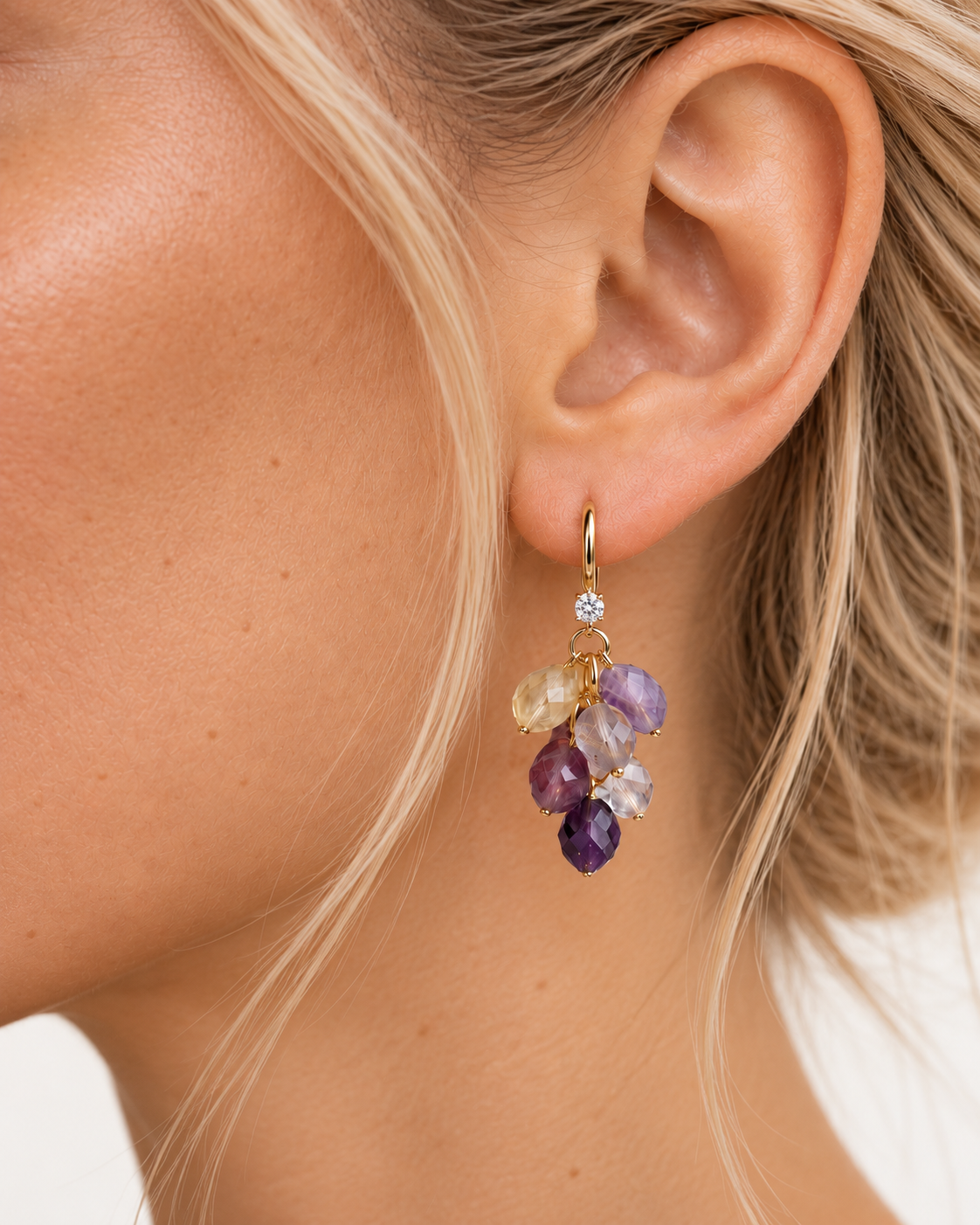 Lavender haze earrings