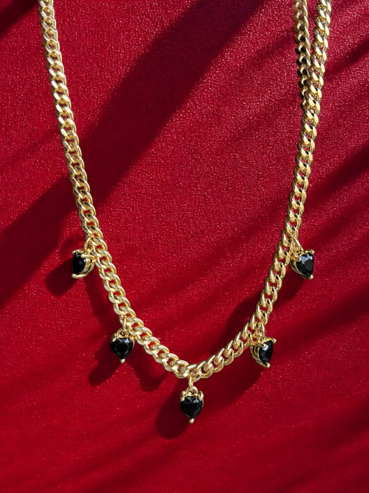 Paris black necklace