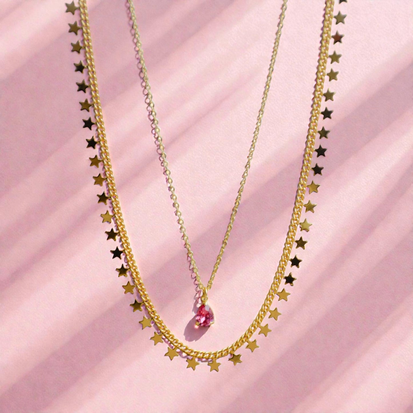 Lacy double necklace