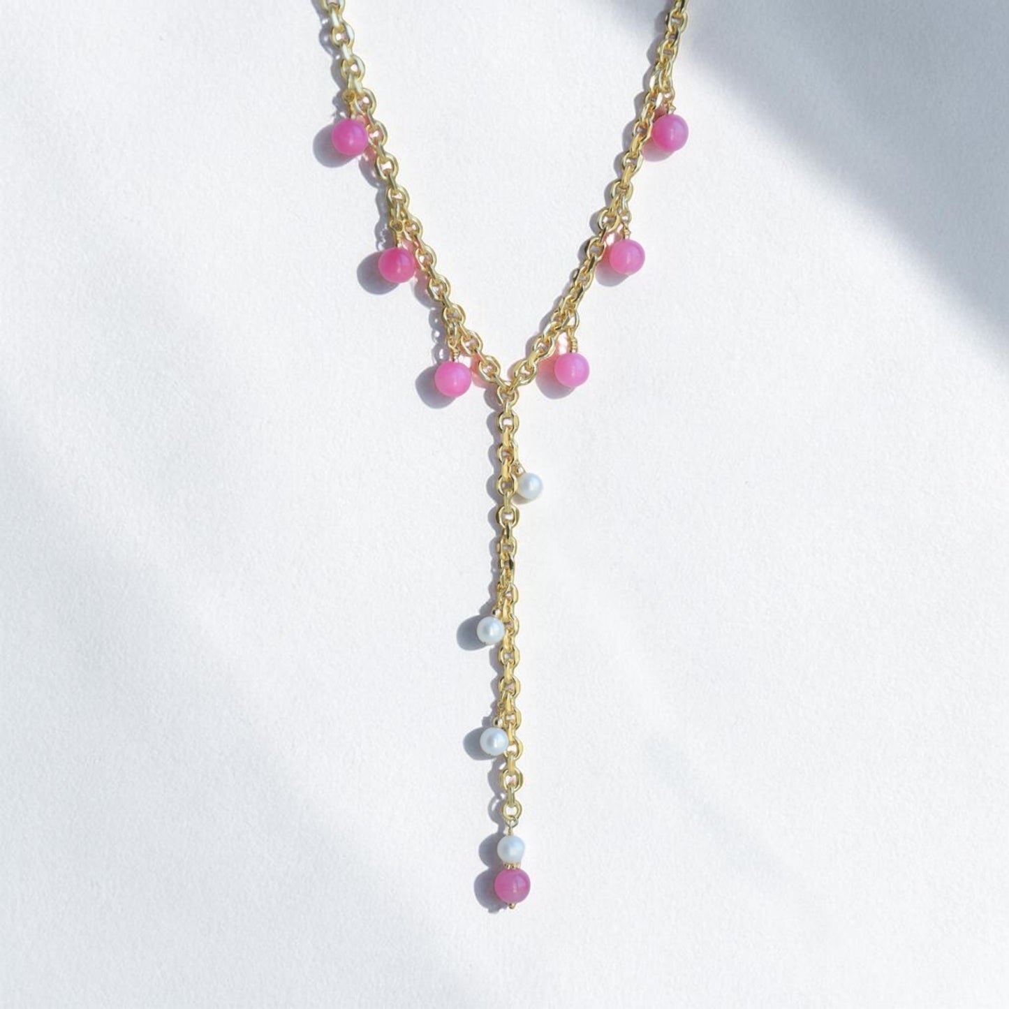 Summer pink necklace