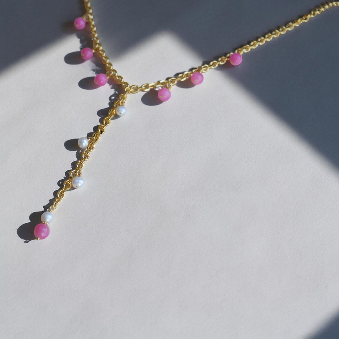 Summer pink necklace