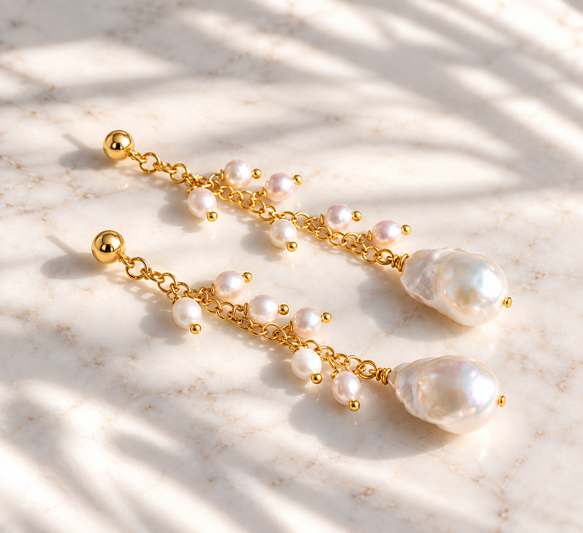 Michelle pearl earrings