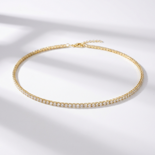 Brigitte tennis necklace