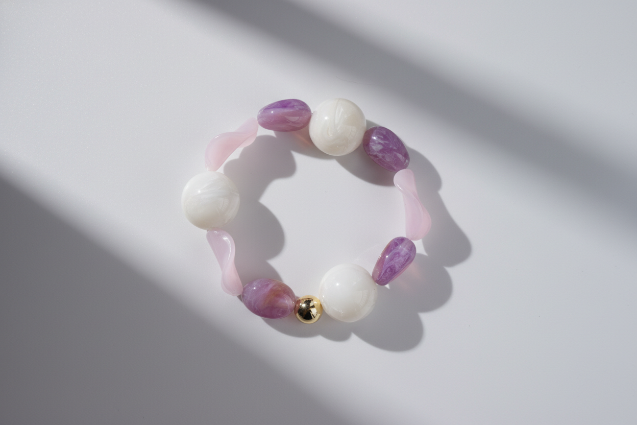 Fleur lilac bracelet