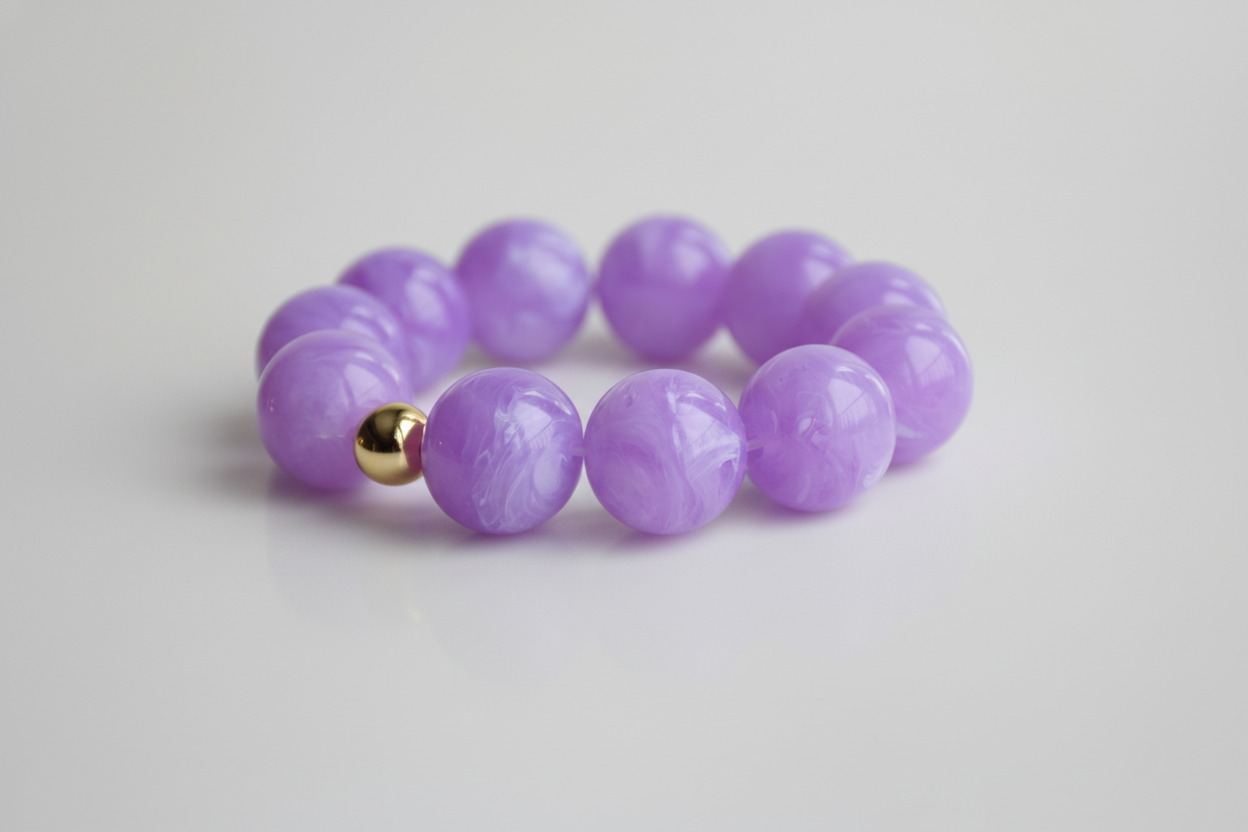 Happy purple bracelet