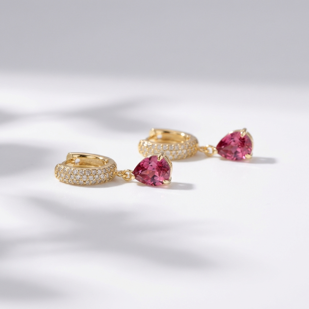 Bonnie ruby earrings