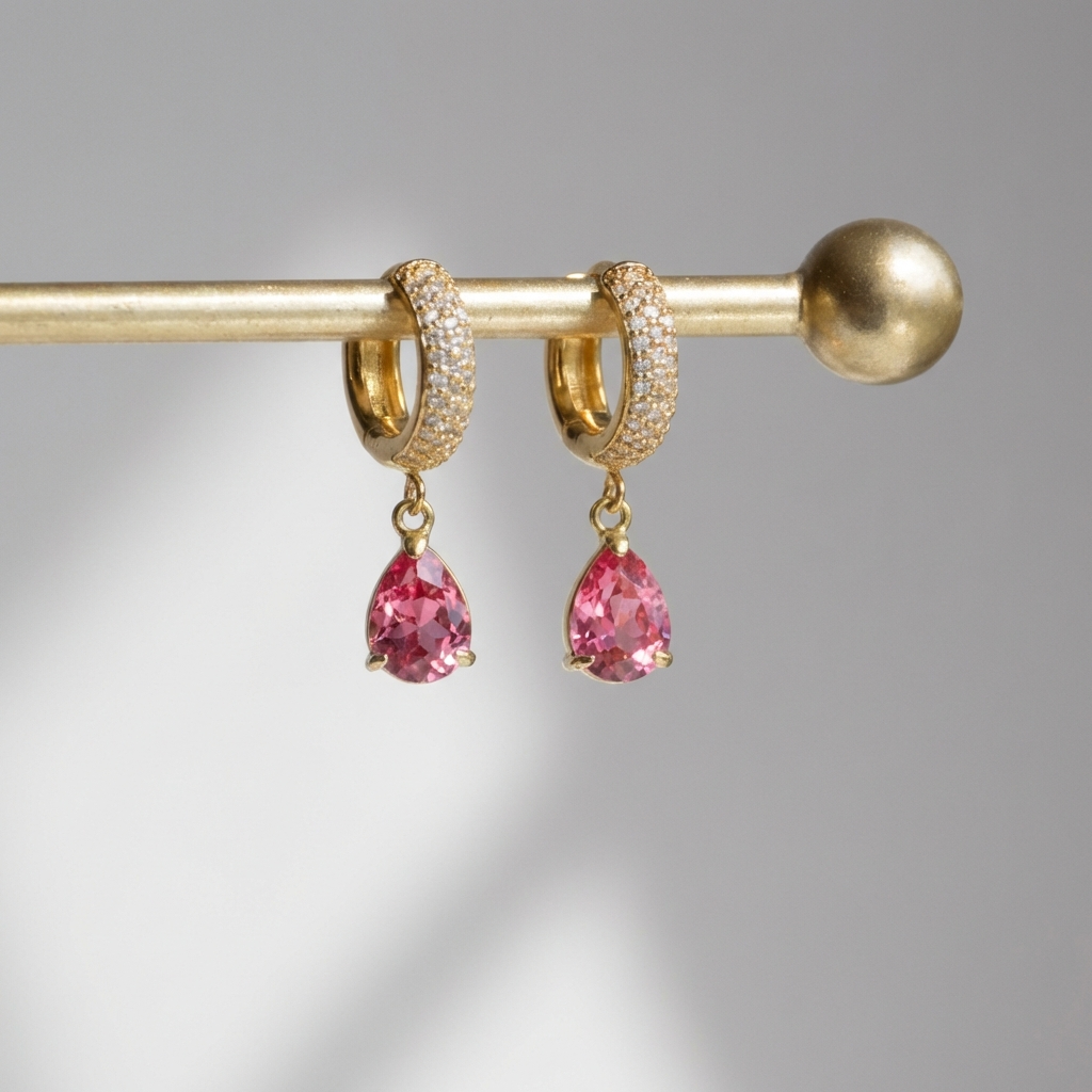 Bonnie ruby earrings