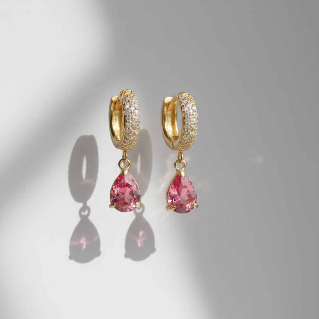 Bonnie ruby earrings