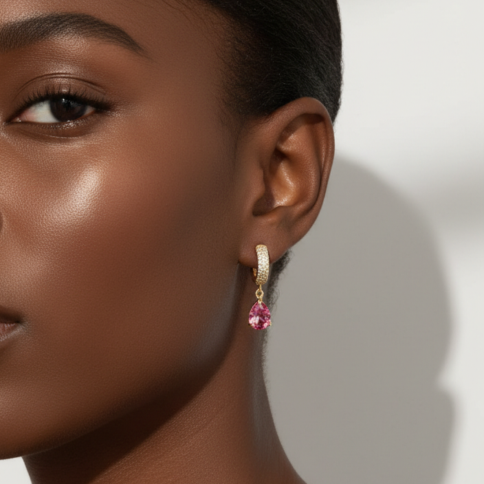 Bonnie ruby earrings