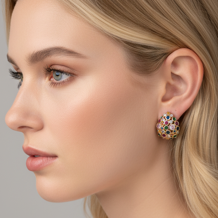Charly color burst earrings
