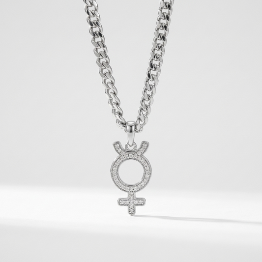 Astra rebel silver necklace