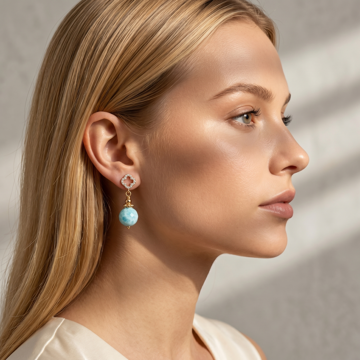 Larimar dream earrings