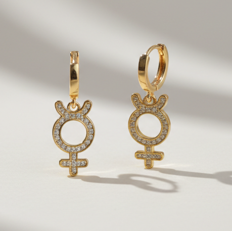 Astra rebel gold earrings