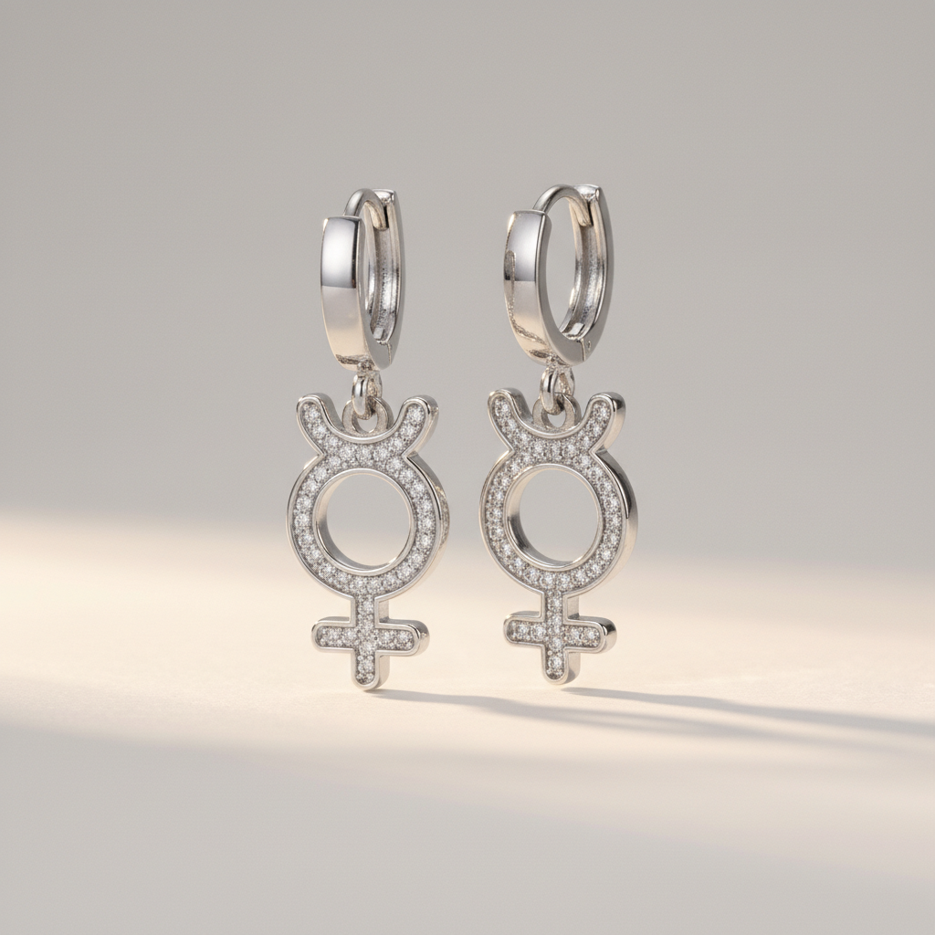Astra rebel silver earrings