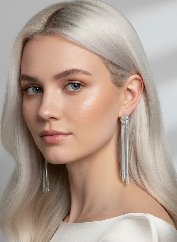 The Victoria earrings silver 