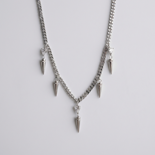 Nicole silver necklace