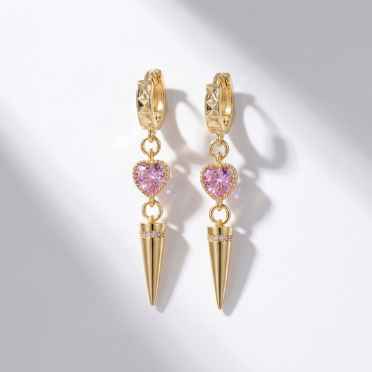 Zara pink earrings