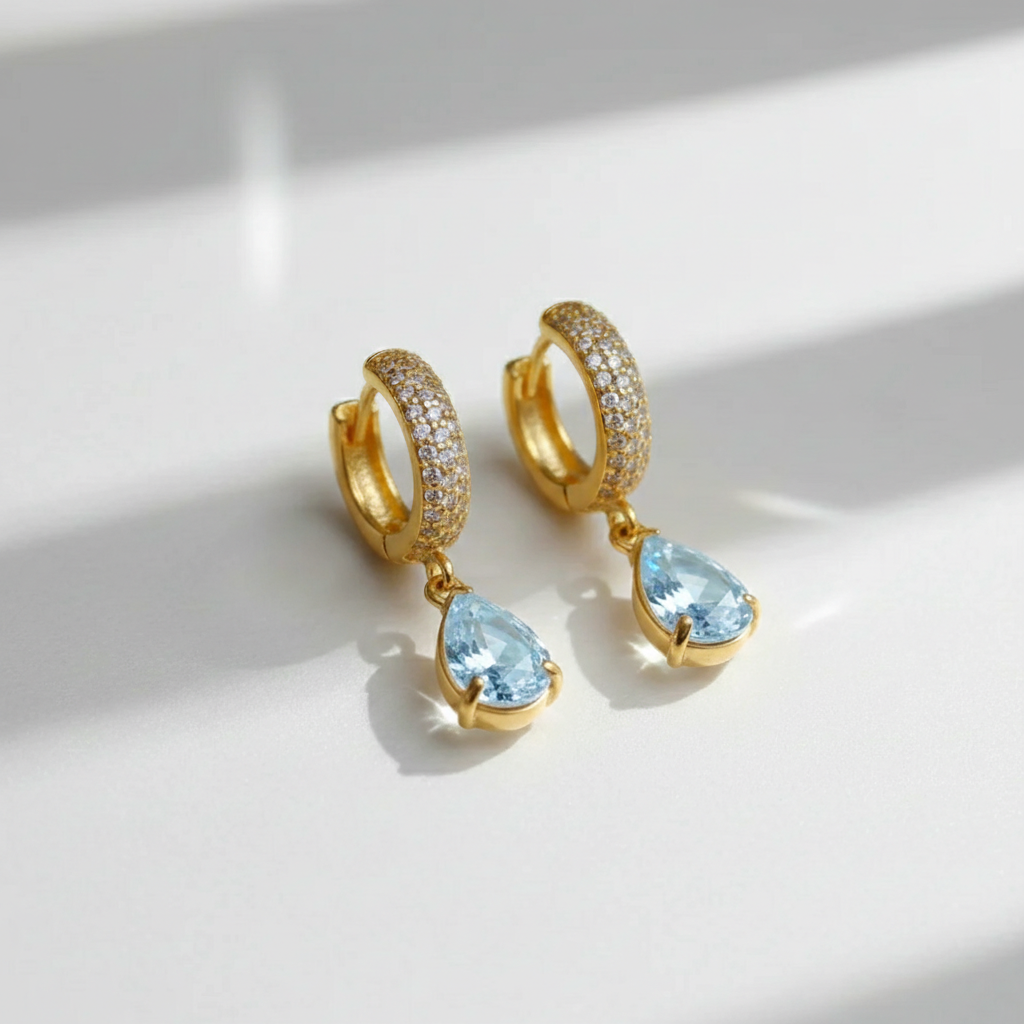 Bonnie light blue earrings