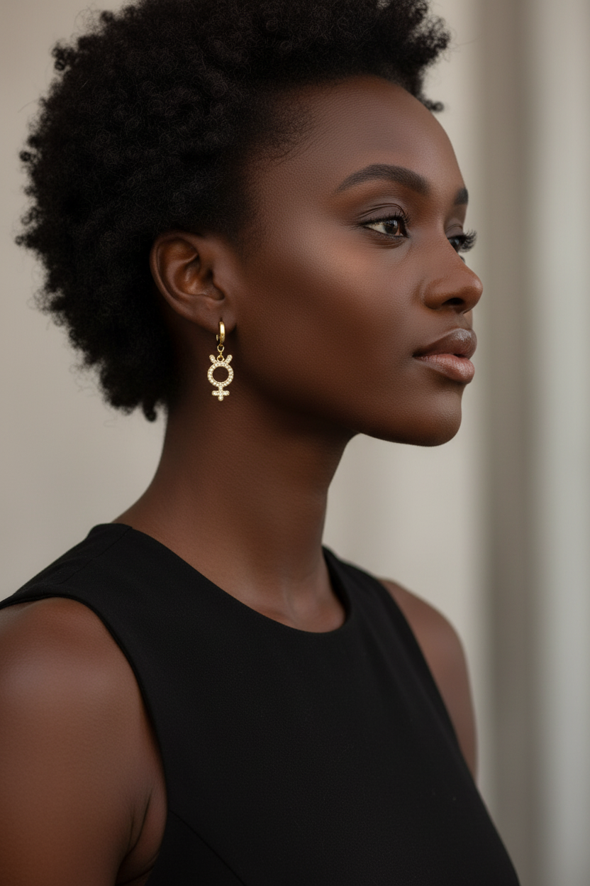 Astra rebel gold earrings