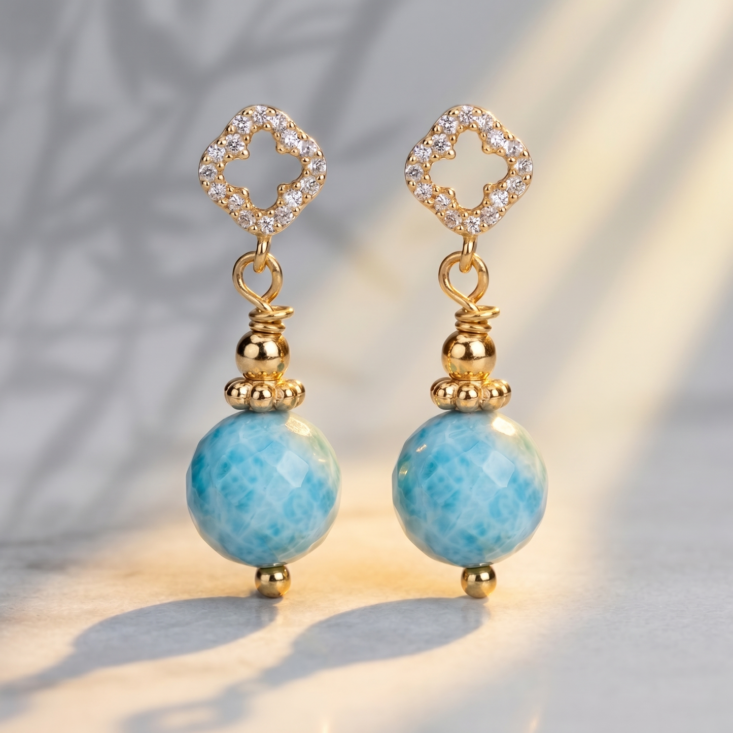 Larimar dream earrings