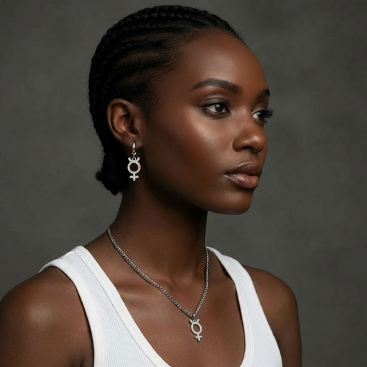 Astra rebel silver necklace