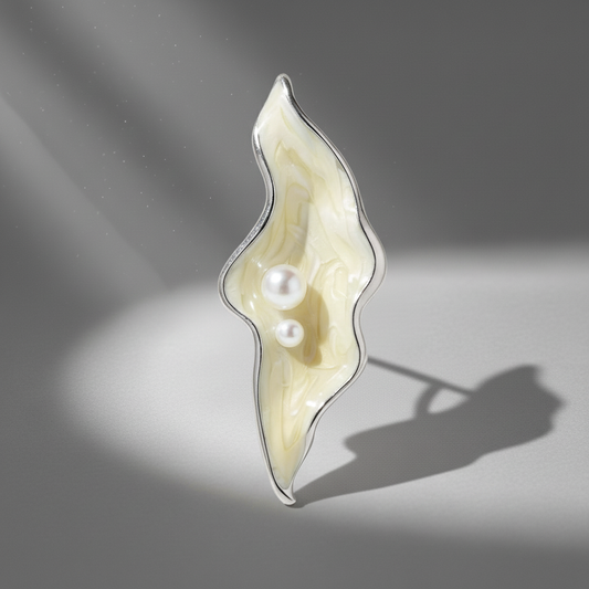 Shell brooch